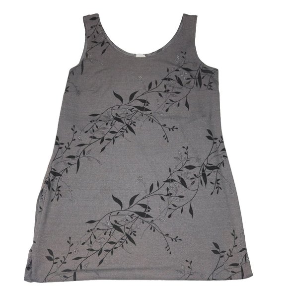 Gray Vine Maxi Dress - Picture 1 of 2
